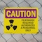Signmission Radiation & Laser Sign, 10 in H x 14 in W, Plastic, Rectangle OS-2PACK-CR-P-1014-L-10168 - alternate 4